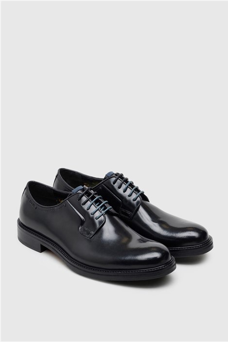 Antique Rogue Finn Black Leather Derby Shoe