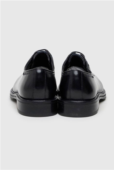 Antique Rogue Finn Black Leather Derby Shoe
