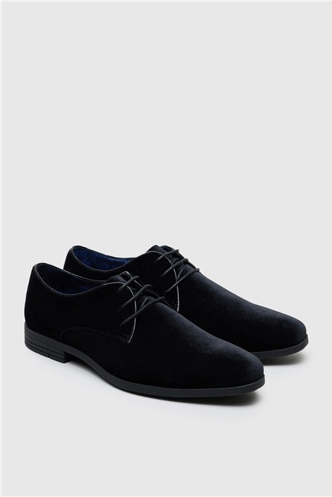 Antique Rogue Johnny Black Velvet Derby Shoe