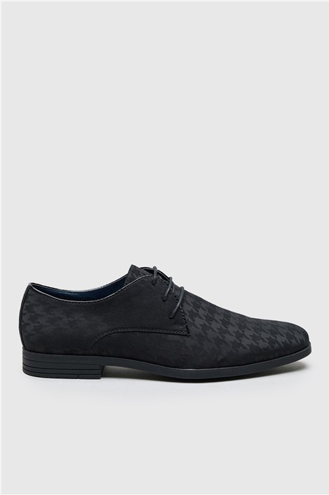 Antique Rogue Johnny Black Dogtooth Textile Shoe