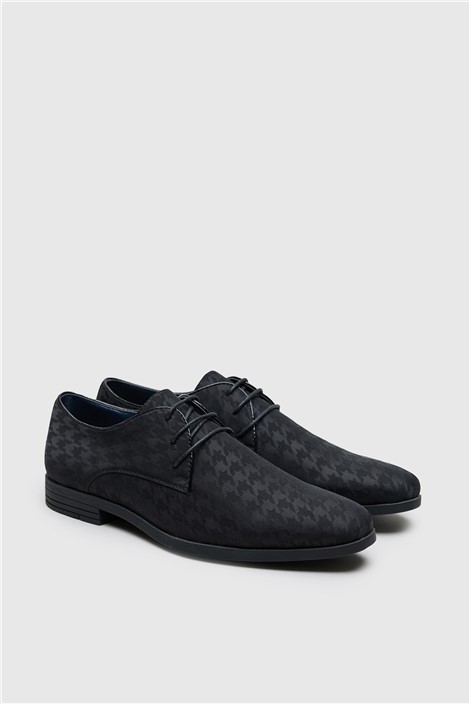Antique Rogue Johnny Black Dogtooth Textile Shoe