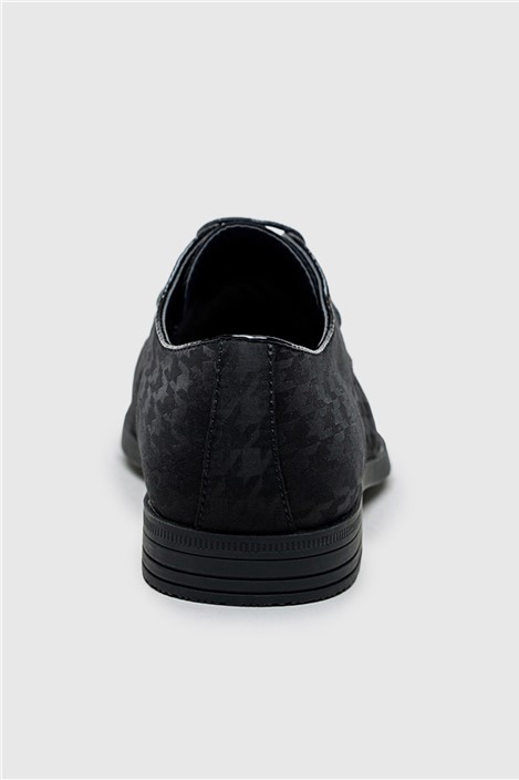 Antique Rogue Johnny Black Dogtooth Textile Shoe