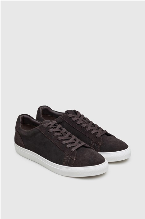 Antique Rogue Gibbs Brown Suede Trainer