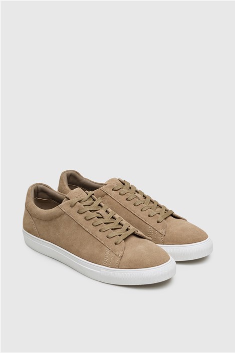 Antique Rogue Gibbs Stone Suede Trainer