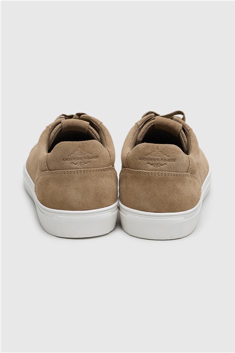Antique Rogue Gibbs Stone Suede Trainer