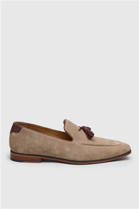 Antique Rogue Chester Stone Suede Tassel Loafer