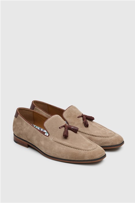 Antique Rogue Chester Stone Suede Tassel Loafer