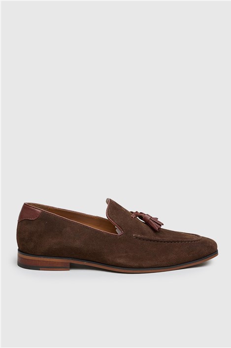 Antique Rogue Chester Brown Suede Tassel Loafer