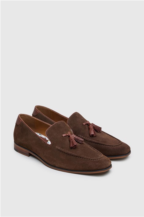 Antique Rogue Chester Brown Suede Tassel Loafer