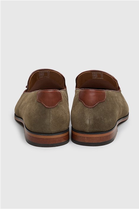 Antique Rogue Chester Olive Suede Tassel Loafer