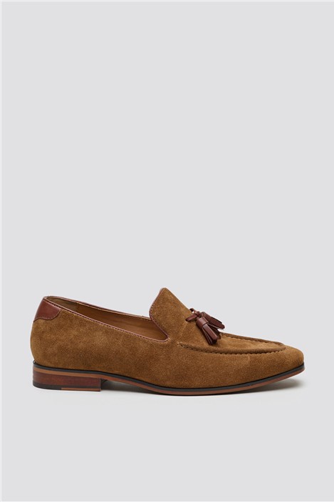Antique Rogue Chester Tan Suede Tassel Loafer