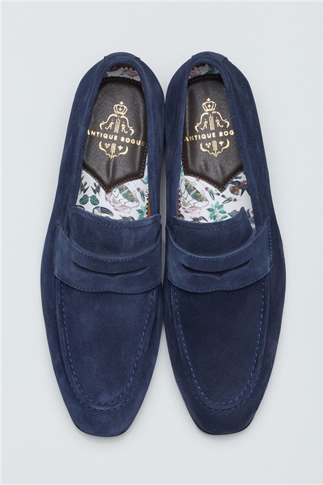 Antique Rogue Churchill Navy Suede Loafer