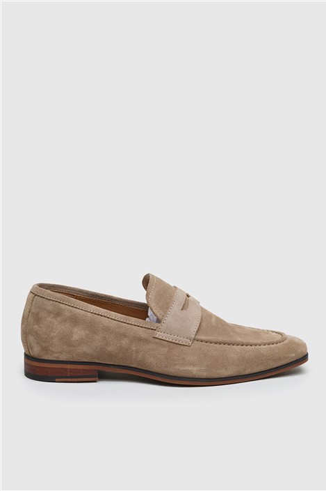 Antique Rogue Churchill Loafer Stone Suede