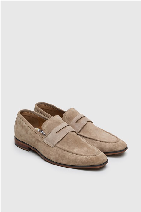 Antique Rogue Churchill Loafer Stone Suede