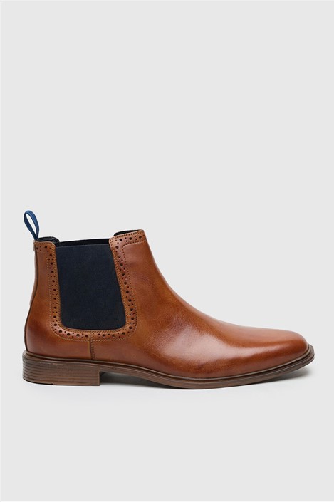 Antique Rogue Chapman Tan Leather Chelsea Boot