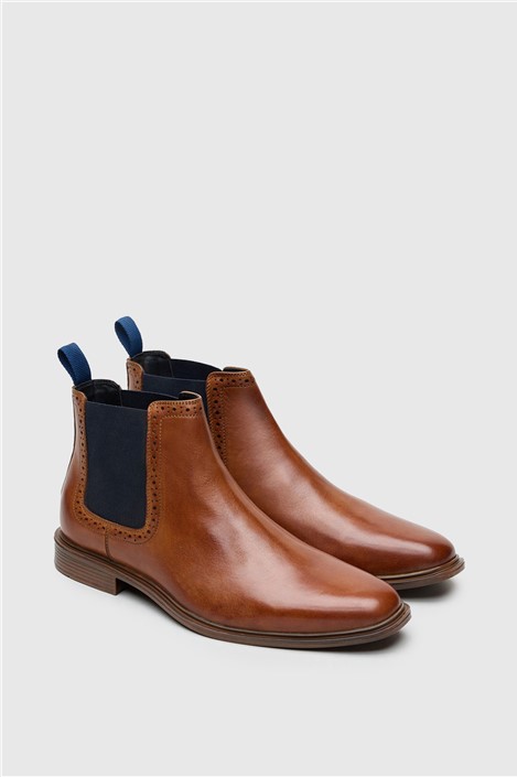 Antique Rogue Chapman Tan Leather Chelsea Boot