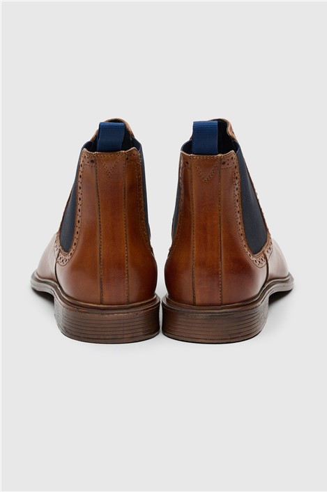 Antique Rogue Chapman Tan Leather Chelsea Boot