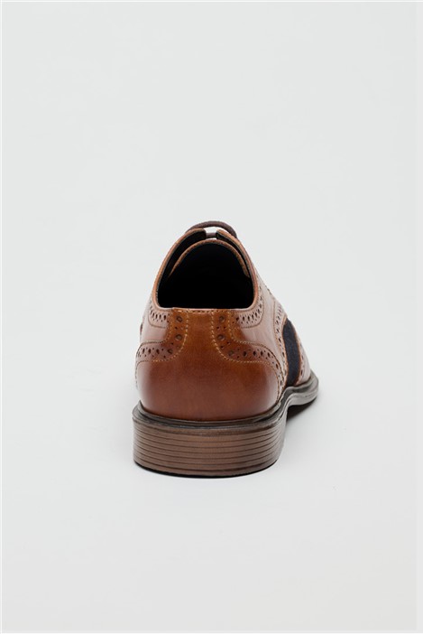 Antique Rogue Rochdale Tan Leather Two Tone Brogue