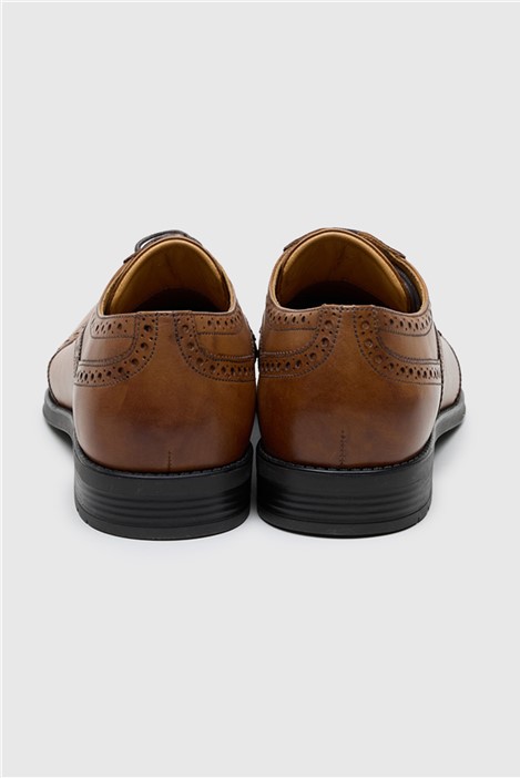 CitiFlex Cannon Tan Leather Brogue Derby Shoe