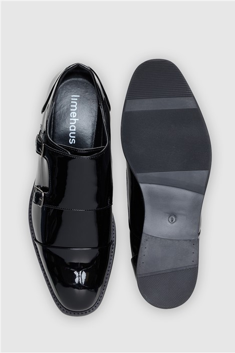 Limehaus Monkton Black Patent Shoe