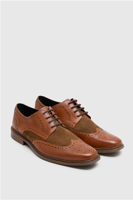 Racing Green Tan Leather Dale Brogues