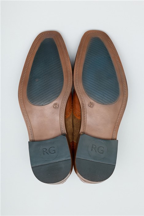 Racing Green Tan Leather Dale Brogues