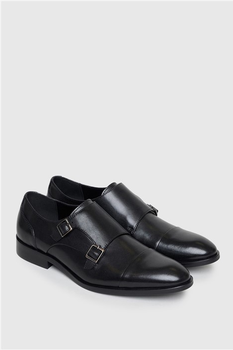Racing Green Montoy Black Double Monk