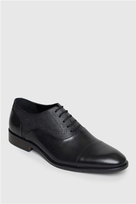 Racing Green McClaren Black Capped Oxford Shoe
