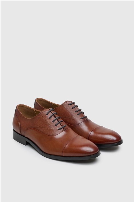 Racing Green Tan Leather Oxford McClaren Shoe
