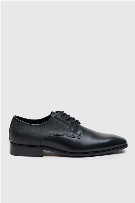Racing Green Darbey Black Leather Formal Lace up Shoe