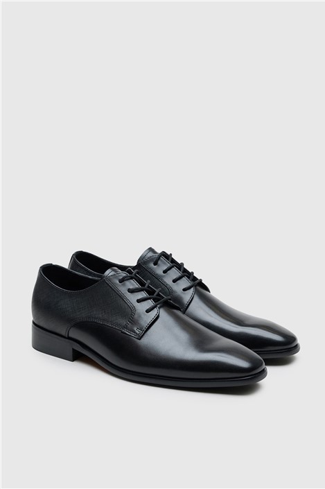 Racing Green Darbey Black Leather Formal Lace up Shoe