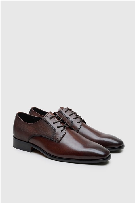 Racing Green Darbey Brown Leather Formal Lace up Shoe