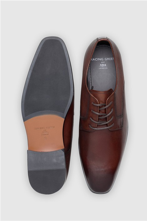 Racing Green Darbey Brown Leather Formal Lace up Shoe