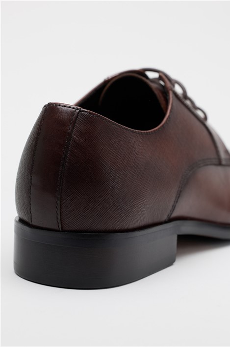 Racing Green Darbey Brown Leather Formal Lace up Shoe