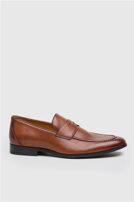 Racing Green Elliot Tan Leather Smart Loafer
