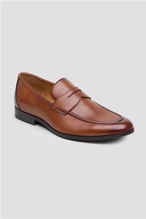 Racing Green Elliot Tan Leather Smart Loafer