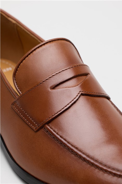 Racing Green Elliot Tan Leather Smart Loafer