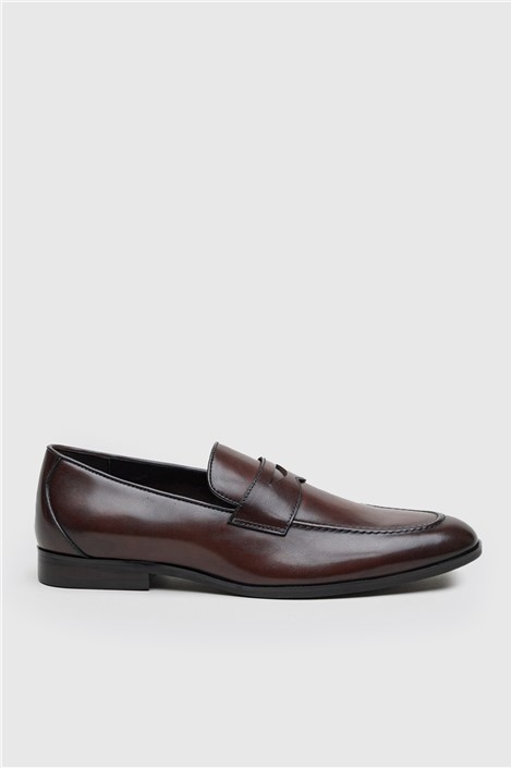Racing Green Elliot Brown Leather Smart Loafer