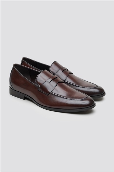 Racing Green Elliot Brown Leather Smart Loafer