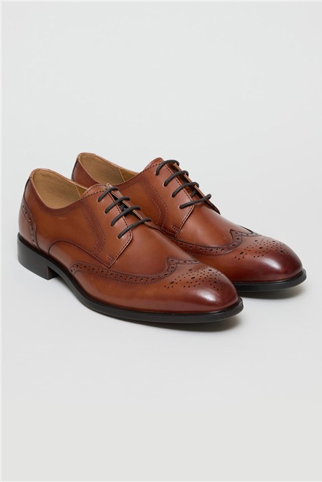 Mens Brogues Black Brown Tan Leather Brogues