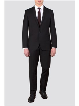 Black Twill Slim Fit Suit Jacket