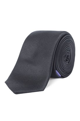 Stvdio Silk Plain Black Tie