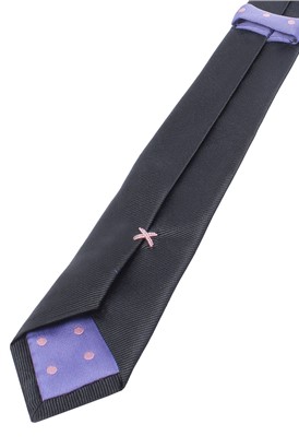 Stvdio Silk Plain Black Tie