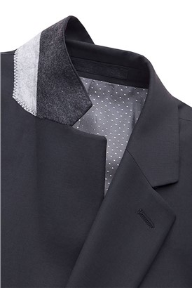 Stvdio Black Plain Ivy League Suit Jacket