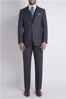 Grey Jaspe Regular Fit Black Label Suit Jacket