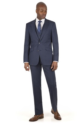  Blue Prince of Wales Check Suit Jacket