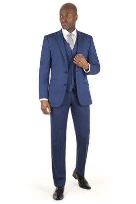  Bright Blue Panama Tailored Fit Jacket