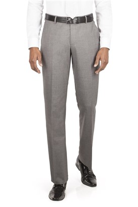 Occasions Grey Plain Tailored Fit Suit Trouser