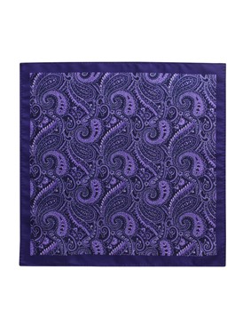  Purple Paisley Pocket Square