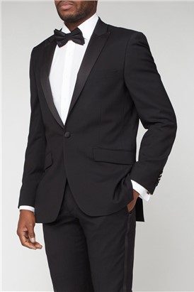 Black Peak Lapel Dinner Suit Jacket